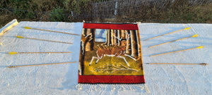 Wounded deer tapestry replica